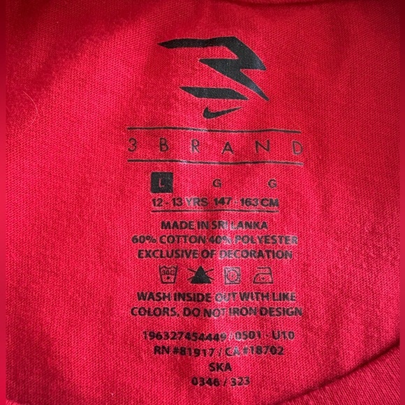 Boys Nike T Shirt Football Tempo Red Short Sleeve - Picture 4 of 4